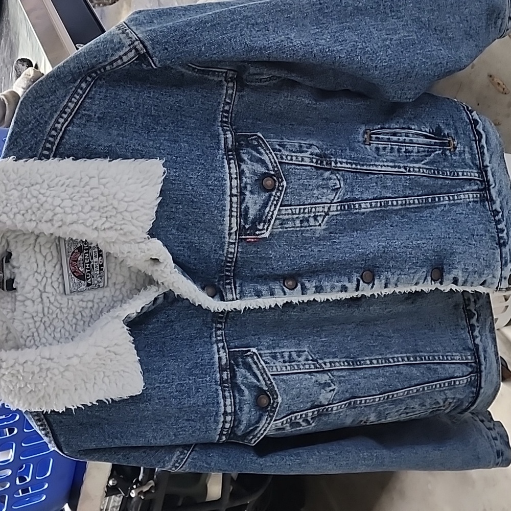 Denim Sherpa Lined Jacket